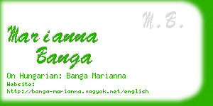 marianna banga business card